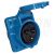 DAFB-322 IPARI ALJ BEÉP. 32A 250V 2P+F FERDE IP44