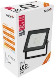 Avide LED Reflektor Slim SMD 20W NW 4000K Gyorscsat.