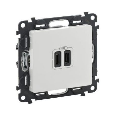 VALENA LIFE USB C+C TÁP.5V 3A15W FEH KETTŐS USB TÖLTŐALJ.+BEÉP.TÁPEGYSÉG