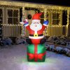 Felfújható Mikulás - 180 cm - IP44 - 6 fehér LED - 100 - 240 V Felfújható Mikulás - 180 cm - IP44 - 6 fehér LED - 100 - 240 V