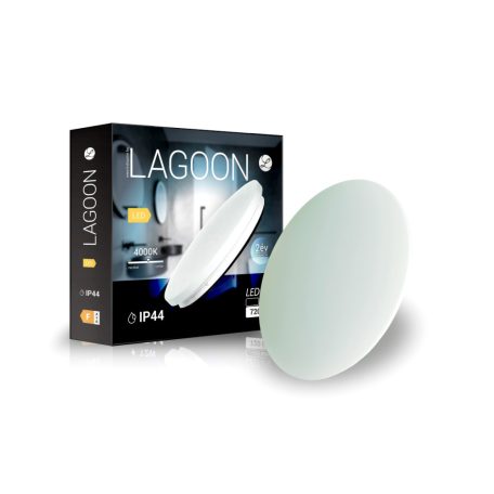 Lagoon 12 W-os o230 mm kerek natúr fehér mennyezeti lámpa IP44-es védettségű