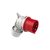 8015-6 - CEE dugó TWIST 5P 2,5mm2 16A IP44 400V Piros/Fehér, PC Electric