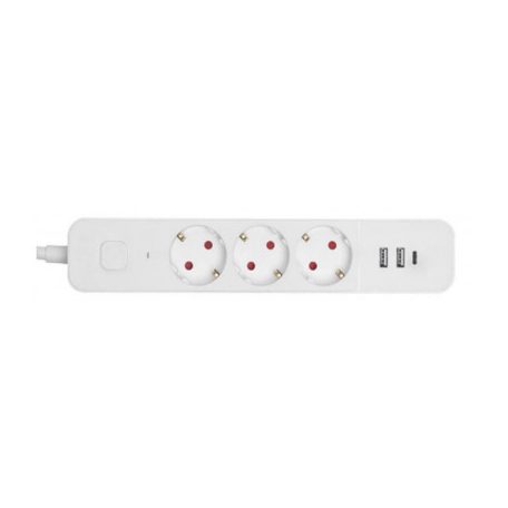 Entac D2 Elosztó 3 Foglalat Kapcsolóval 1.5m 2xUSB-A + 1xUSB-C 3G1.5