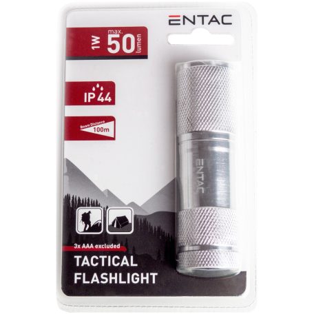Entac Elemlámpa 1W 9LED ALU Ezüst 3xAAA nt.