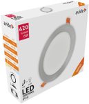   Avide LED Beépíthető Kerek Mennyezeti Lámpa ALU Szatén nikkel 6W NW 4000K