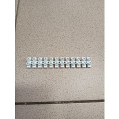   Sorkapocssáv nyomólemezes darabolható flexi 12P 40A 450V termoplaszt 6mm2/sokerű TRACON