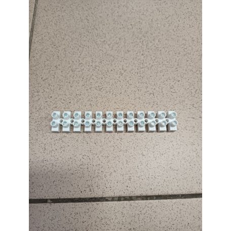 Sorkapocssáv nyomólemezes darabolható flexi 12P 40A 450V termoplaszt 6mm2/sokerű TRACON