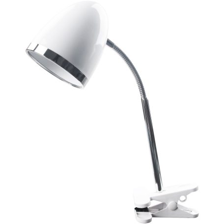 Avide Basic Asztali Lámpa Csíptethető Fehér E27 max.15W