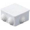 Kötődoboz 65x65x40mm falon kívüli, membrános, IP44, pattintós fedél Kötődoboz 65x65x40mm falon kívüli, membrános, IP44, pattintós fedél