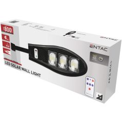   Entac LED Szolár Utcai Lámpa Távirányítóval, Mozgásérzékelővvel Autamata Dimm funkcióval, 1000lm