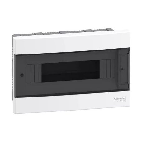 Lakáselosztó süllyesztett 1x12M+átlátszó ajtó+sin