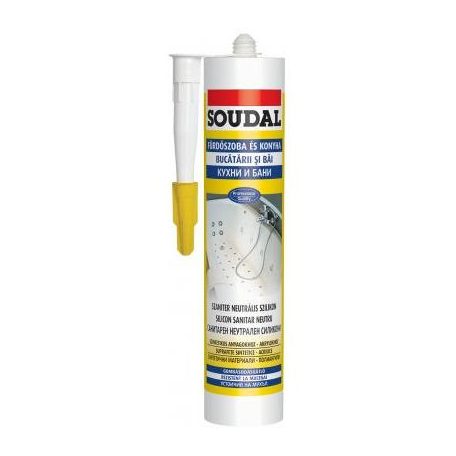 SOUDAL SZAN. NEUTR.SZILIKON FH 280m  SZANITER NEUTRÁLIS SZILIKON, FEHÉR