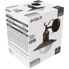 Avide kültéri fali lámpa Imperial 1xE27 IP44 antik arany