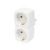 Home NV 22 hálózati elosztó, 2 földelt aljzat gyermekvédelemmel ellátva, (max. 3680W), fehér