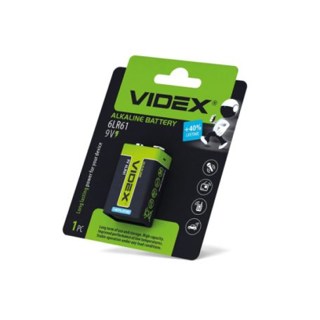 Videx 6LR61/9V/B alkáli elem 1db/ csomag