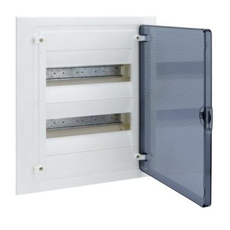 Lakáselosztó süllyesztett 2x12M +átlátszó ajtó tip:golf gipszkartonba is IP30