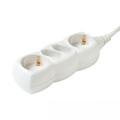   Home NV 14/WH hálózati elosztó, 1,5 m, H05VV-F 3G1,0 mm2 kábel, IP 20 kivitel, 2 védőérintkezős és 2