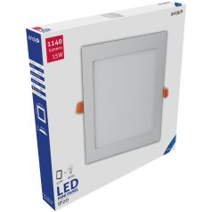   Avide LED Beépíthető Négyzetes Mennyezeti Lámpa ALU 15W CW 6400K