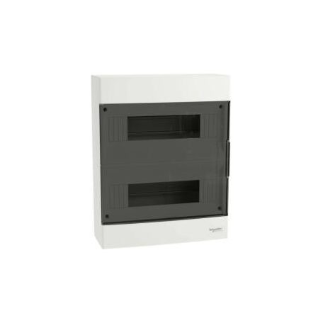 Kiselosztó PE/N-sínnel 2x 12M falonkívüli fehér IP40 teli ajtó EASY9 EU Schneider