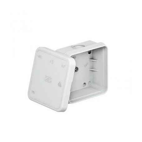 Kötődoboz A8 75x75x36mm falon kívüli IP55 pattintós fedél szürke