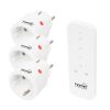 Távirányítható mini hálózati aljzat szett, 2300 W, 3 aljzat + 1 távirányító, 40m hatótáv Távirányítható mini hálózati aljzat szett, 2300 W, 3 aljzat + 1 távirányító, 40m hatótáv