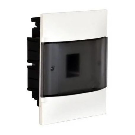 PRACTIBOXS lakáselosztó süllyesztett 1x4M+füst ajtó 850°C+föld+nulla kapocs