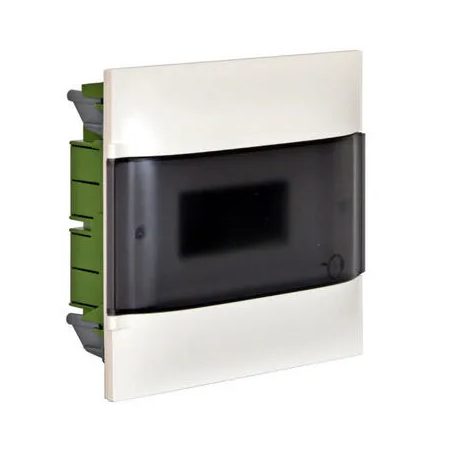 PRACTIBOXS lakáselosztó süllyesztett 1x 6modul+füstajtó 850°C,föld+nulla kapocs