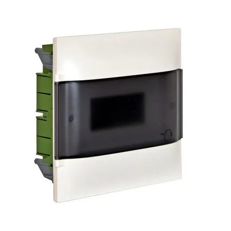 PRACTIBOXS lakáselosztó süllyesztett 1x8M+füst ajtó 850°C+föld+nulla kapocs