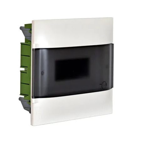 PRACTIBOXS lakáselosztó süllyesztett 1x12m+füst ajtó 850°C+föld+nulla kapocs