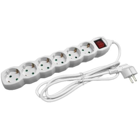 Entac S1 Elosztó 6 Foglalat Kapcsolóval 1,5m