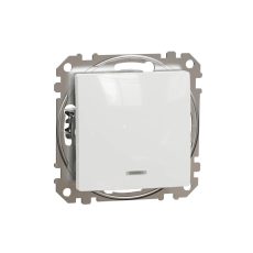 SednaÚj 106 váltókapcsoló +jelzőfény betét adapterrel fehér süllyesztett rugós IP20 Schneider