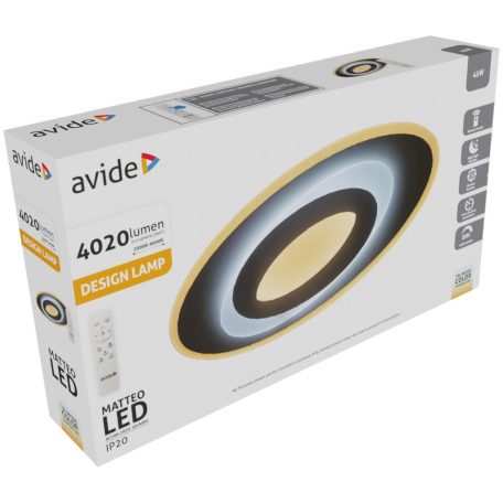 Avide Design Mennyezeti Lámpa Matteo RF Távirányítóval