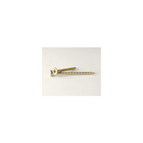 Süllyesztettfejű faforgácslap csavar, sárgahorganyzott 2,5x10