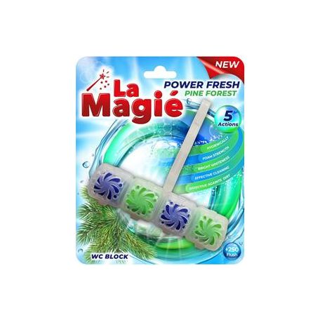 LA MAGIÉ POWER FRESH WC Rúd 40g Fenyőerdő illattal