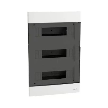 Kiselosztó PE/N-sínnel 3x 12M süllyesztett fehér IP40 átlátszó teli ajtó EASY9 EU Schneider EZ9EUA31