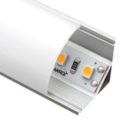   STAIRS Ezüst - Lépcsővilágító profil LED szalaghoz (Opál búrával)