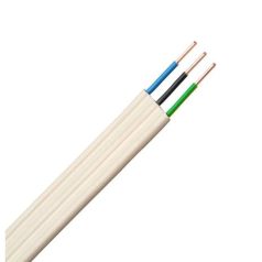   MM-fal kábel vakolatba AT-N05VVH-U tömör réz fehér 3x 1.5mm2 300V/U0 AT-N05VVH-U (MMCu) 100m MMCU3X1,5.