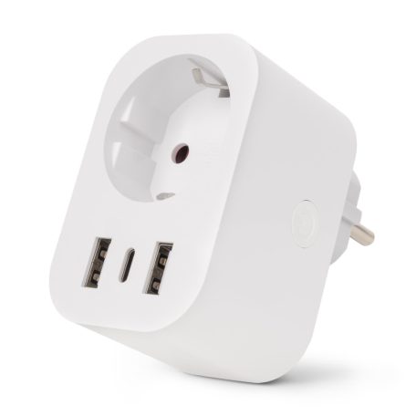 Entac Smart Hálózati Adapter 1x Type-F, 2xUSB-A, 1xUSB-C 2.4A WIBLE