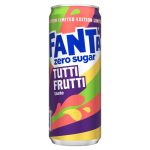   Fanta Zero Sugar tutti-frutti ízű szénsavas energiamentes üdítőital édesítőszerekkel 330 ml