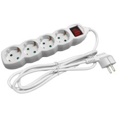 Entac S1 Elosztó 4 Foglalat Kapcsolóval 3m 3G1.5