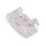   Avide C-LED Szalag 12-24V csatlakozó, forr.mentes, fehér-2eres, 10mm/100mm