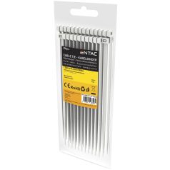 Entac Kábelkötegelő 4.6mmx120mm Fehér 200db/Bliszter