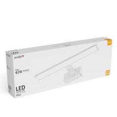   Avide LED Tükörvilágító Lámpa Szögletes Króm Alu 400mm NW 4000K 8W IP44