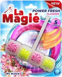 LA MAGIÉ POWER FRESH WC Rúd 40g Virágos Kert illattal