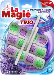 LA MAGIÉ POWER FRESH WC Rúd ECO PACK 3X40g Levendula illattal