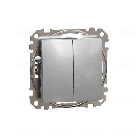 Sedna ÚJ Csillárkapcsoló, rugós bekötés, 10AX, (105), alumínium SDD113105 Schneider