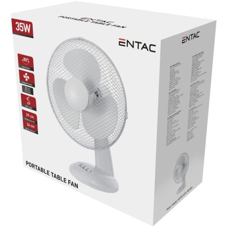 Entac Hordozható Asztali Ventilátor 35W