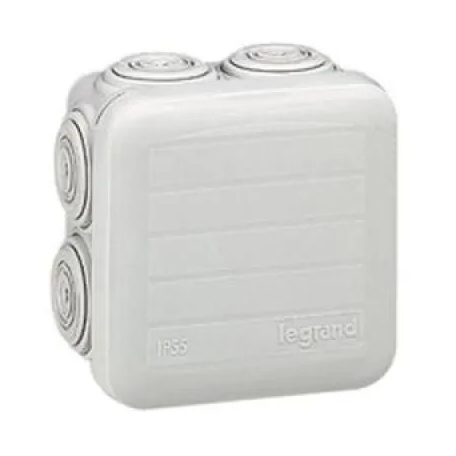 Kötődoboz 65x65x40mm falon kívüli, membrános, IP55, pattintós fedél, PLEXO