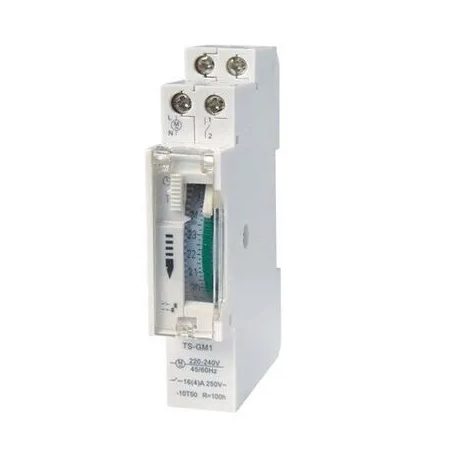 Időkapcsoló mechanikus napi 1modulos 230V, sínre szerelhető