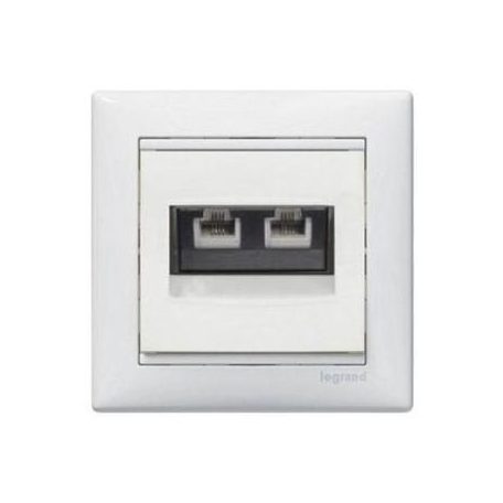 VALENA telefon 2xRJ45 CAT5e UTP fehér